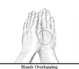 Overlapping hands